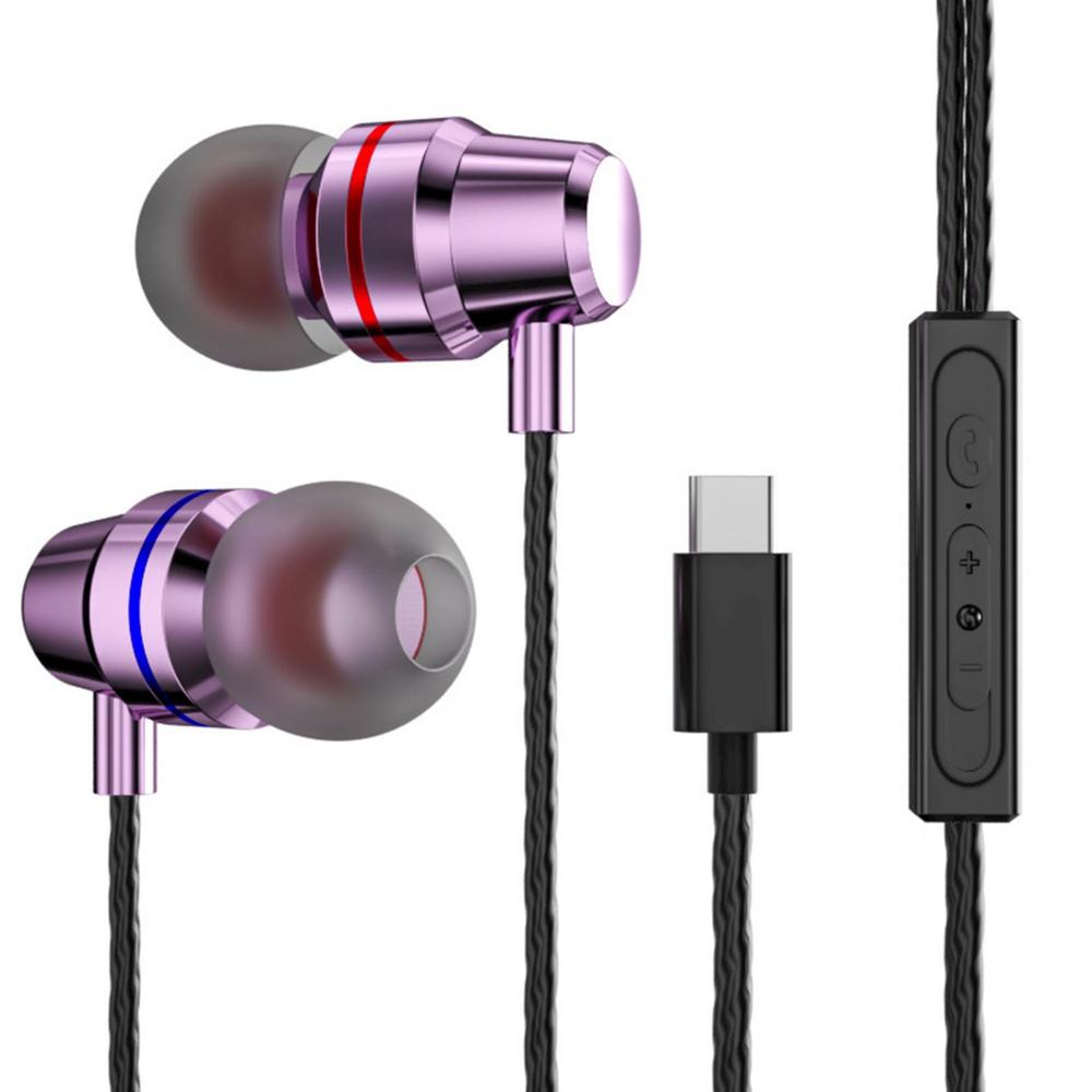 Type C Headphone ForXiaomi 11T 10T Redmi Note 9 10 Pro Earphone With Microphone Wired SportHeadsets
