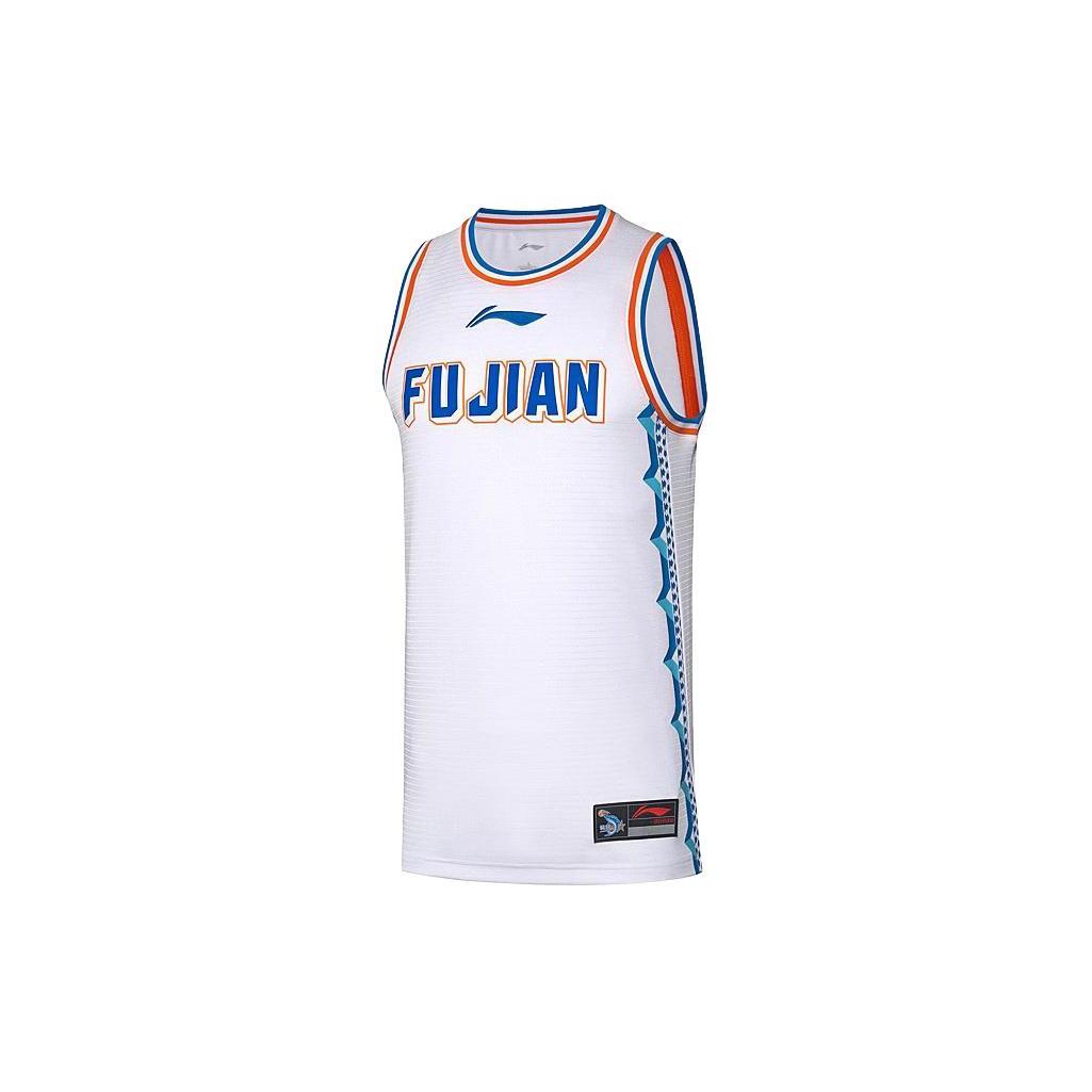 Li Ning CBA Collection Tank Tops Men s White Crew Neck Moderate Straight Fit AAYQ427-1 M