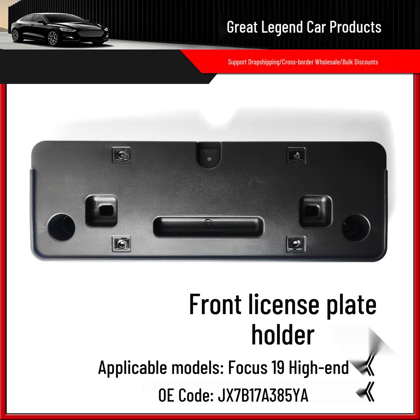 

JX7B17A385YA Front License Plate Bracket for 2019 Focus ST-Line Standard