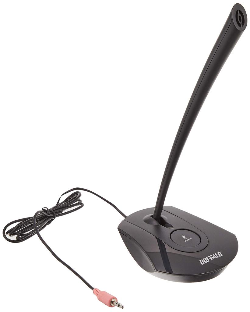 Buffalo Microphone with BSHSMPM105BK Mute, Black,
