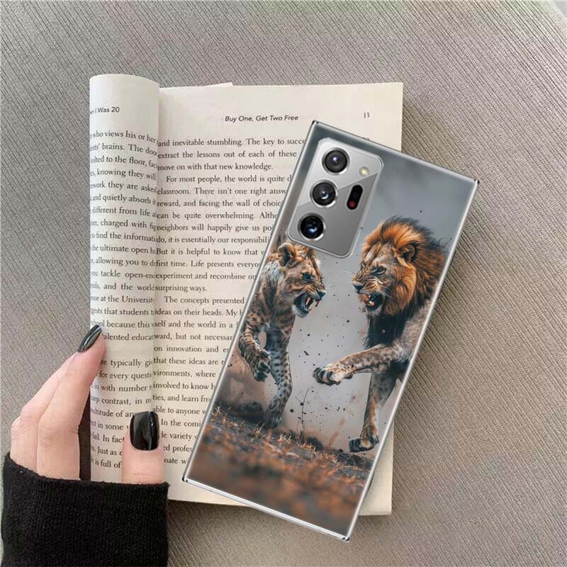 

Lion Fights With Hyenas Phone Case for Samsung A17 A37 A57 A54 A14 A24 A34 A07 A04S A02S A12 A22 A32 A52S A16 A26 A36 A56 A72 Ga Samsung A52S 5G