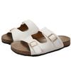Casual Thick-bottomed Cool Slippers Women's Summer New Double Belt Buckle Outer Wear One-word Large-size Beach Slippers Women