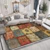 Retro Ethnic Style Large Rugs for Living Room Decoration Home Light Luxury Coffee Tables Mat Soft Easy Cleaning Bedroom Carpet