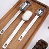 6pcs Rectangular Head Graduated Spoon with Scale Coffee Scoop Seasoning Spoon Measuring Spoons  Bar