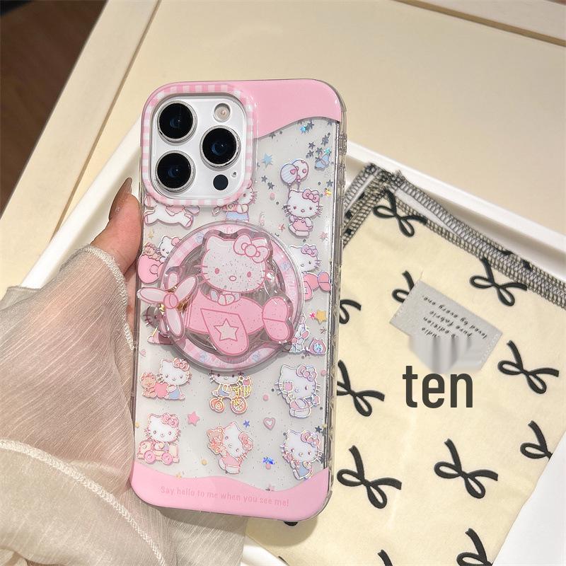 

Magnetic Gilded Flying Cat Phone Holder for iPhone 17/16 Pro Max/15/14 Case iPhone 17