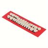 28pcs Multicolored Resin Teeth Set for Dental Practice - Realistic False Teeth Models with Shade Guide, Durable Polypropylene Material