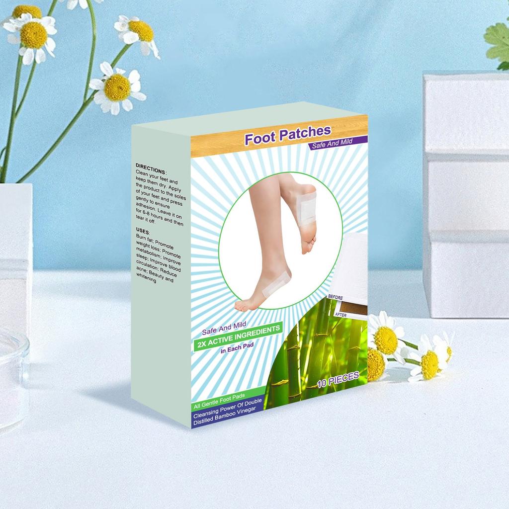 Herbal Foot Patches , Daily Care For Legs, Nourishing Feet, Body Foot Bath Beads 10 PIECES