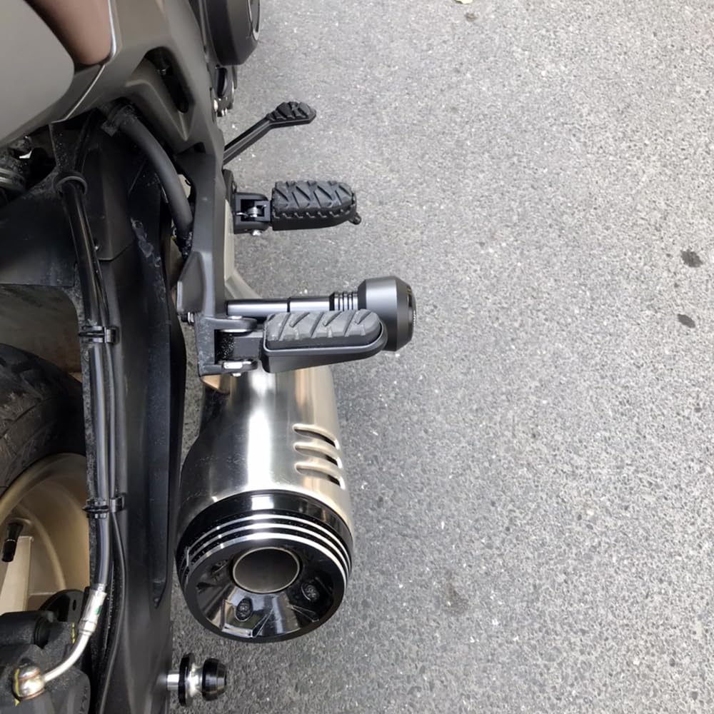 BYEMTTY Motorcycle Aluminum Muffler Slider Exhaust Pipe Slider for G310R G310GS S1000XR S1000RR S1000R K1200S R1200R R1200RS S1000 (Black)