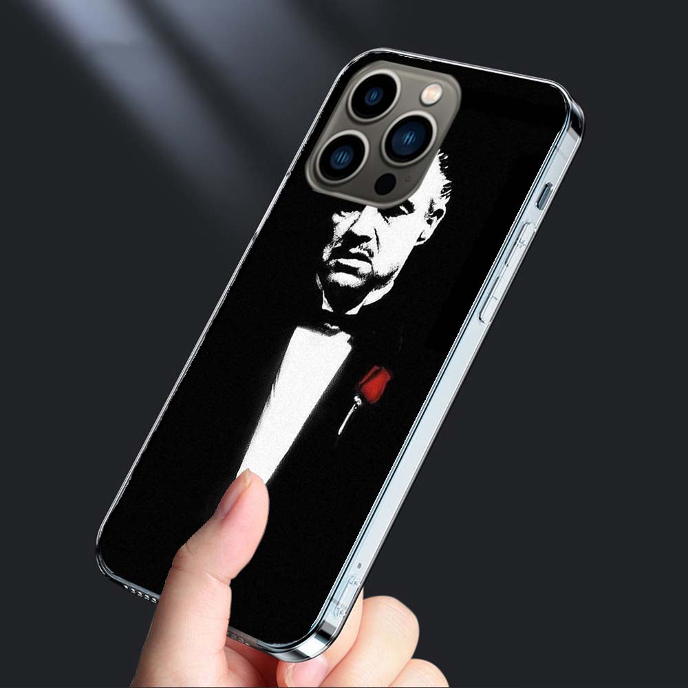 --The Godfather Phone Case For Iphone 16E 15 Pro 14 Plus 17E 16 17 Pro Max Air 11 12 13 Mini Shockproof Capa Cute Cover TPU C