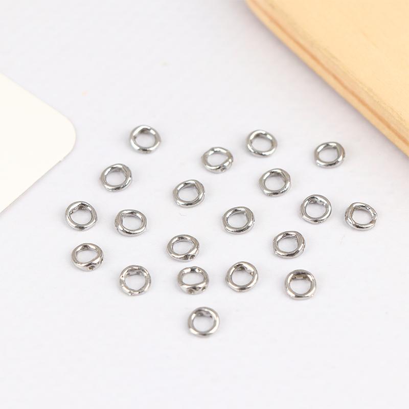 20Pcs Stainless Steel Clasps For Beading Supplies 5 6 8 Mm Necklace End Connectors Hooks Jewelry Bracelet Making