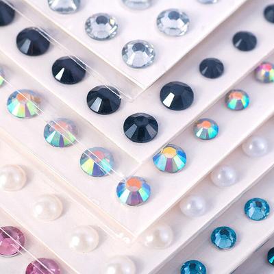 100Pcs Acrylic Drill Sticker Eye Face Makeup Rhinestones Nail Art Decoration