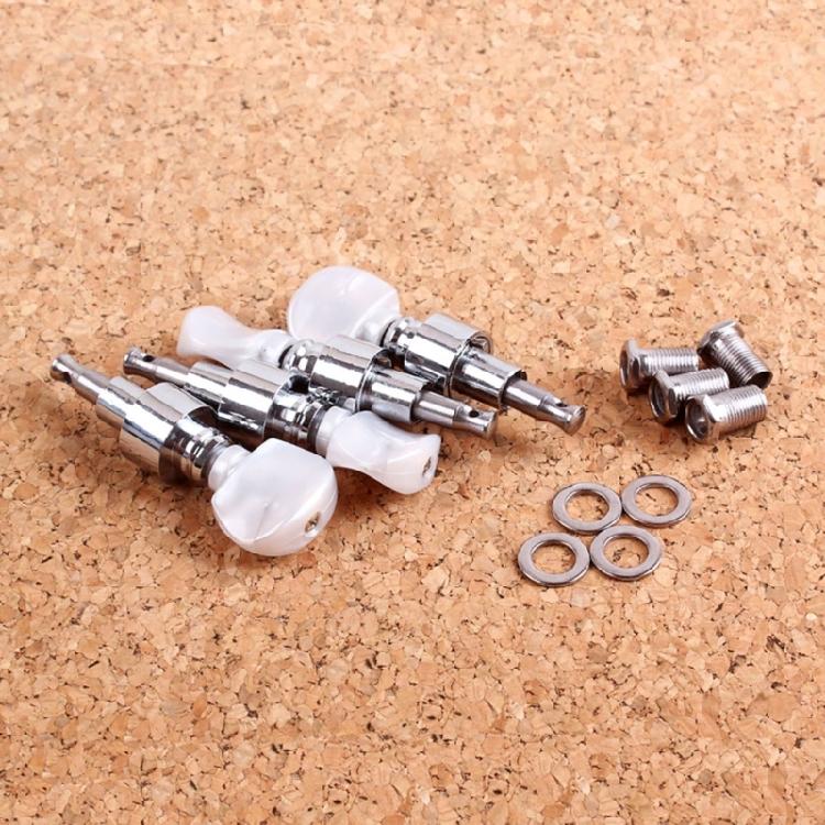 2Pcs Banjo Tuner Banjo Geared Machine Pearled Pegs Tuning 2 Head Tuner Tone Keys
