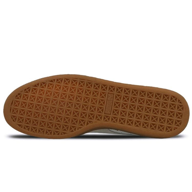 Puma Basket Gum Deluxe Retro Casual Low Top Sneakers Men Sneakers Gray White 365366-01