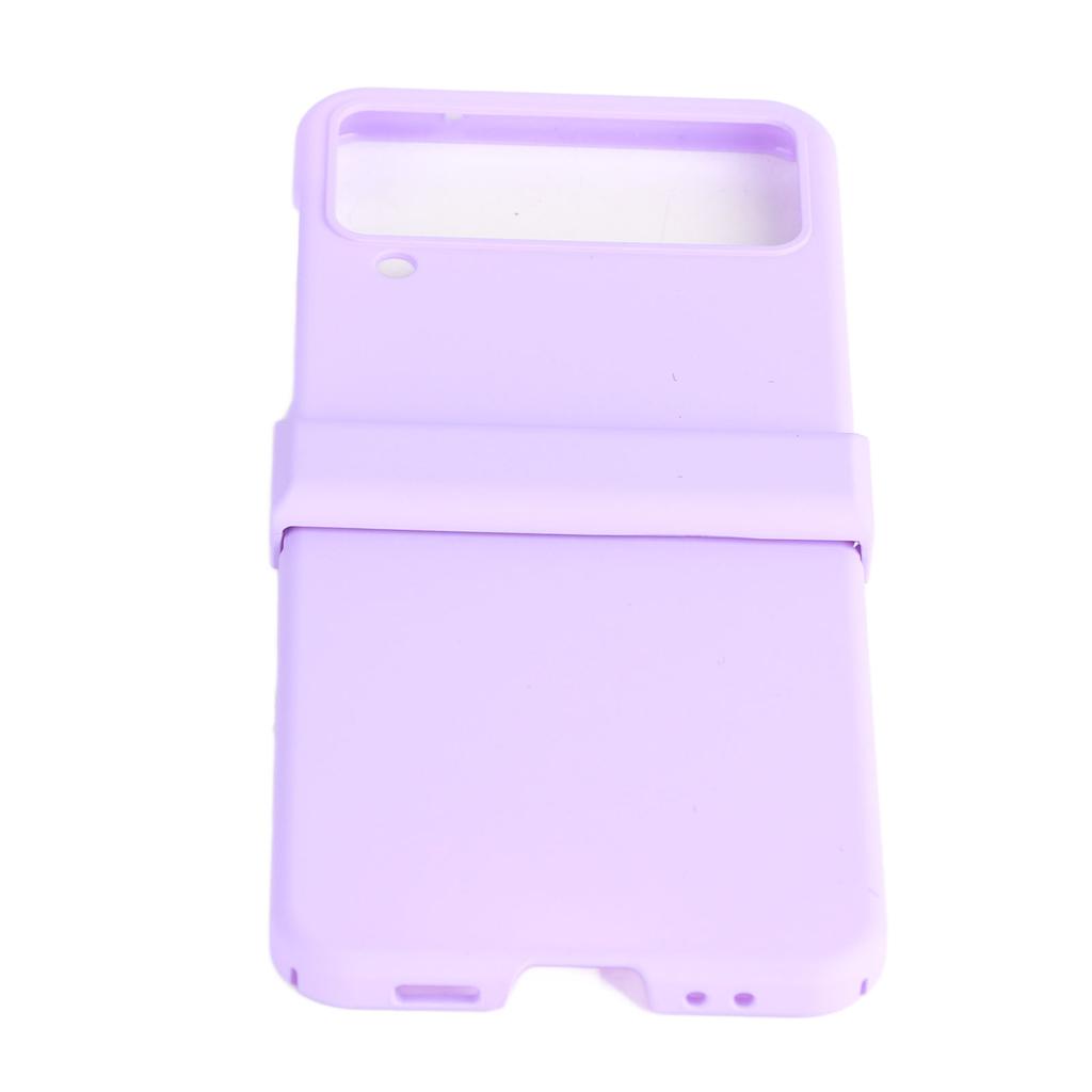 Folding Screen Phone Case Ultra Thin Scratch Proof Shockproof Wearable Mobile Phone Protective Cover Purple for Zflip4