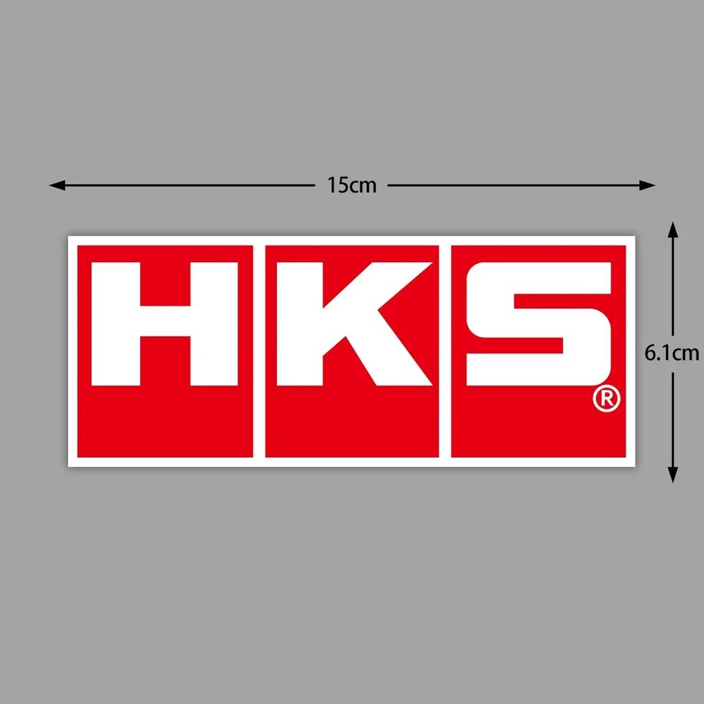 For HKS Sticker JDM Racing Decals Motorcycle Scooter Auto Window Bumper Car Decoration ADVAN Modified Accessories