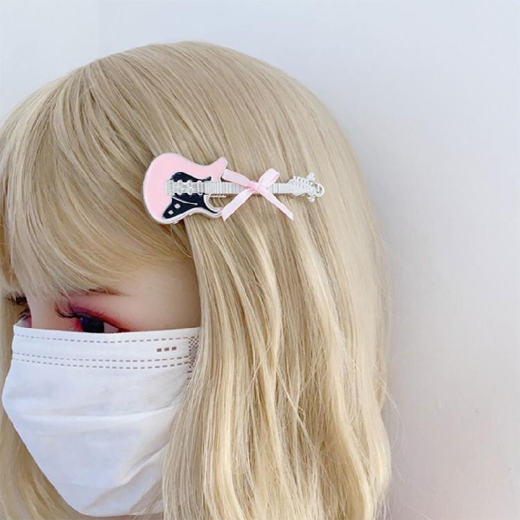 Fashionable Guitar Hair Clip Bowknot Star Hairpin Sweet Charm Bangs Side Clip