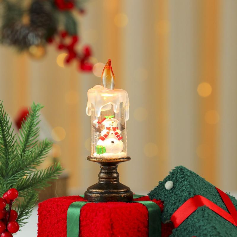 Christmas Decorations: Candle Lights, Snowflakes, Christmas Crystal Ball Lights, Christmas Gifts