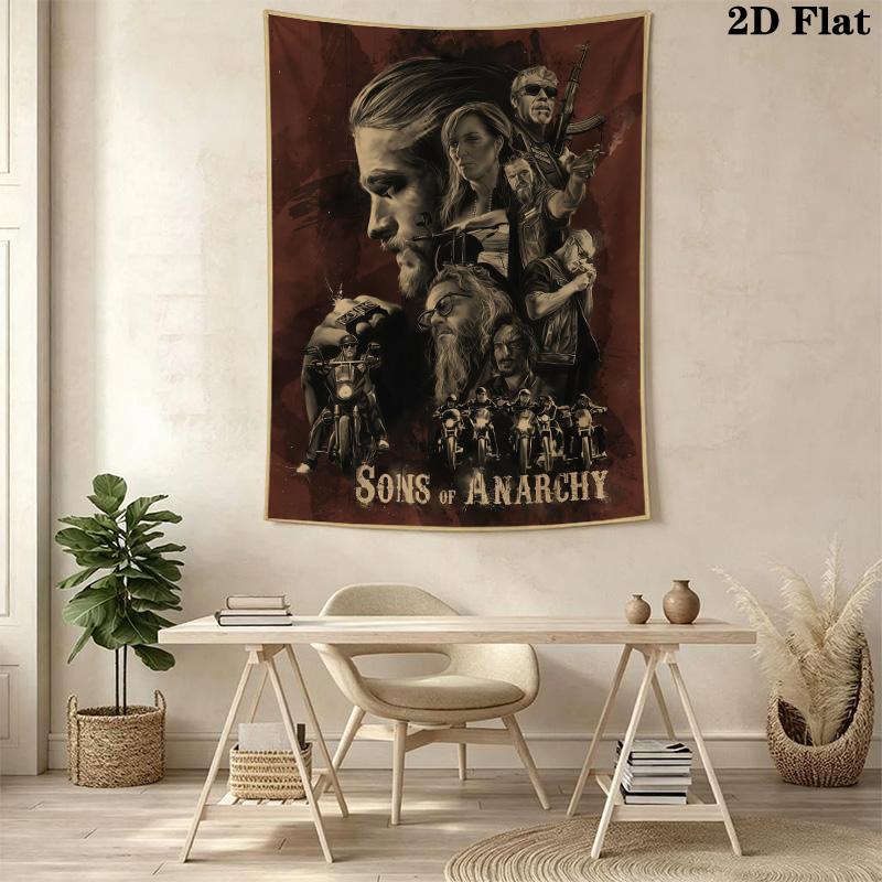 Anarchy Band Wall Tapestry Tapestry Wallmounted Fashion Print Background Wall Hanging Cloth Work Of Art Homestay Soft Decoration Tapestry