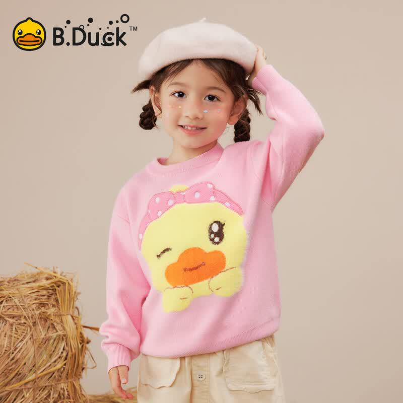 B.Duck Girls Pullover Knit Sweater 110