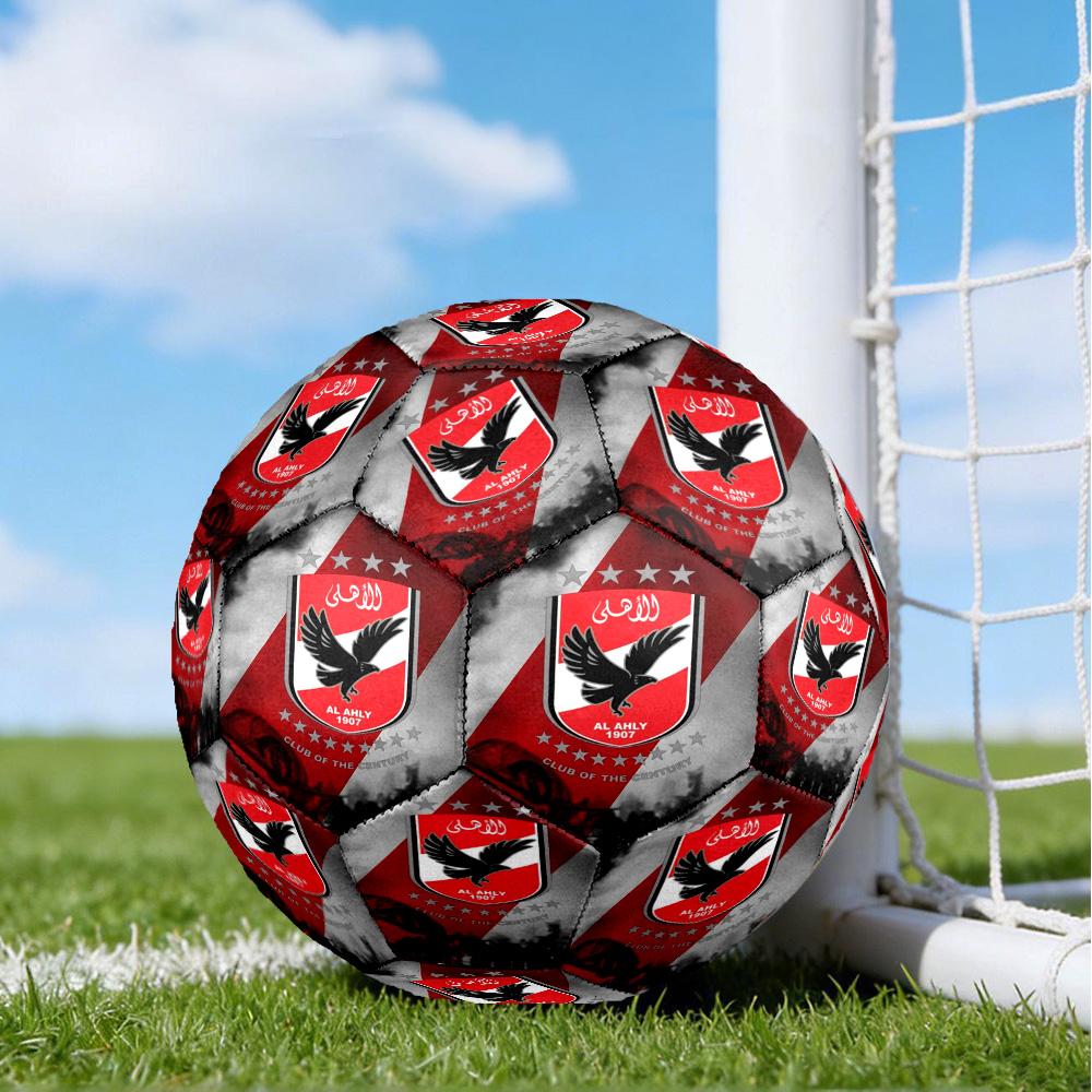 Ahly Football Club Printed Size 5 Soccer Balls, High-Quality, Anti-Slip, Protective Football, A Unique Gift , Birthdays, Christmas Gifts