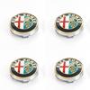 AJKRY1 4pcs 56mm Car Wheel Center Hub Cap Stickers For Alfa Romeo 4C 159 Spider Giulietta Giulia GT Tonale Mito Car Styling Accessories