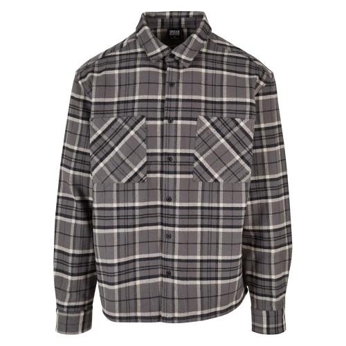 Urban Classics Mens Kane Checked Boxy Shirt