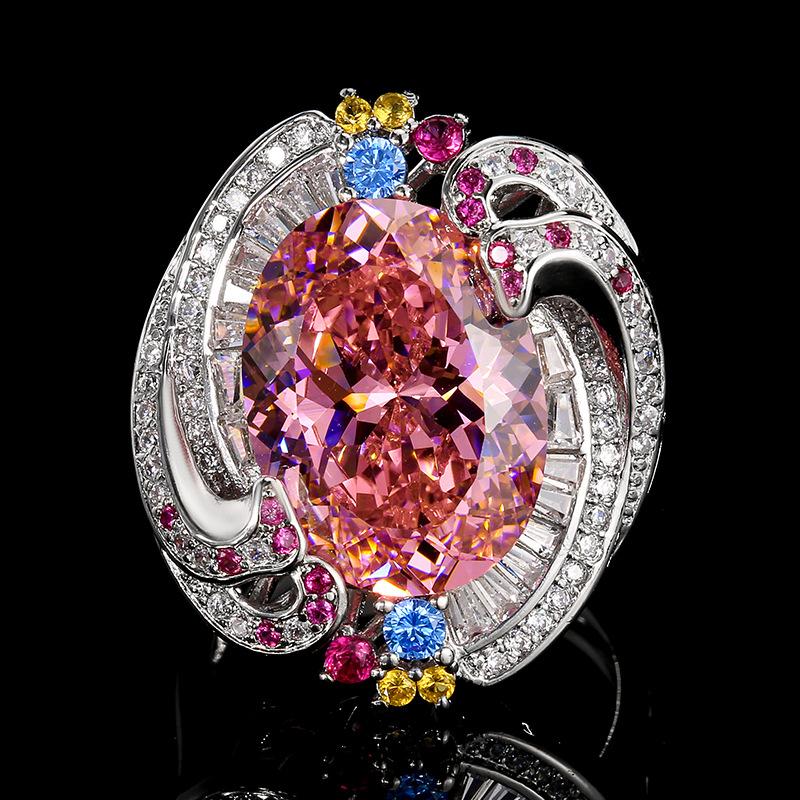 

Jewelry Jewelry Rings Jewelry Treasure Bird S Nest Cut Pink Diamond Premium Sense Girl Opening