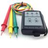 Three-phase phase tester with LED, buzzer, and case. Suitable for use with transformers, inverters, circuit breakers, outlets, cords, extension cords,