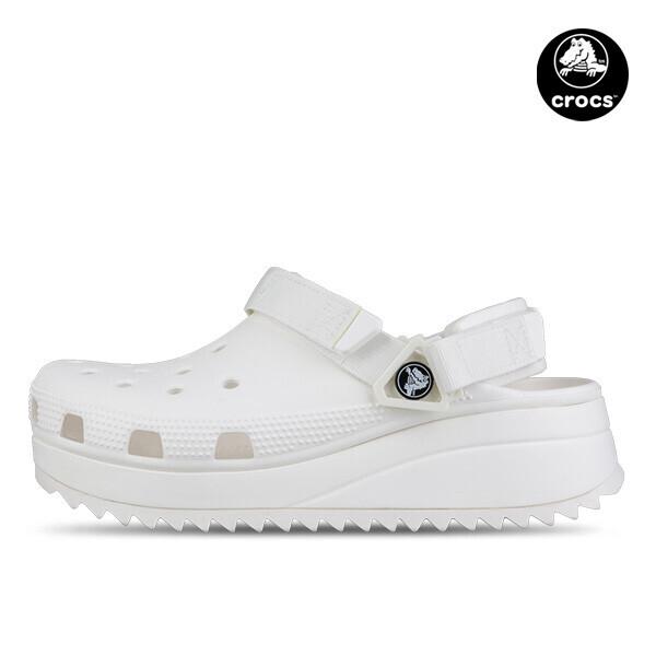Crocs Classic Hiker Clog White Men woMen Slipper Sandals 206772 143 206772143/M8/W10265