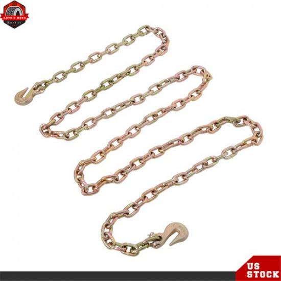 Transport Binder Chain Grade 70 with Clevis Grab Hooks 5/16'' x 12' Tow Chain