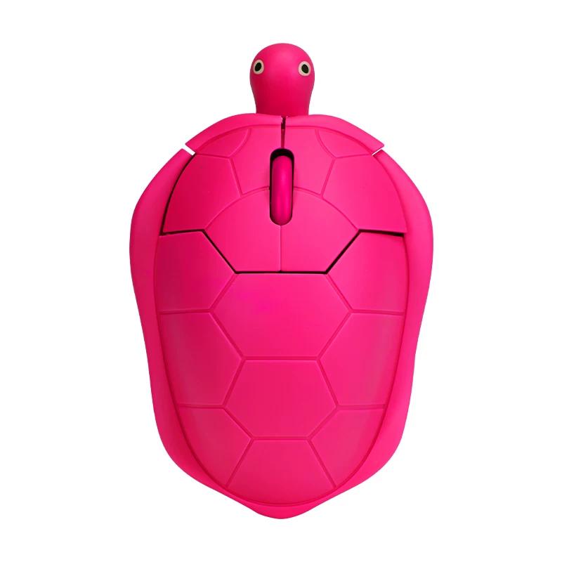 Small Turtle Mouse 2Nd Gen 3 Mode Wired Wireless 2.4G Bluetooth Chargeable Silent For Laptop Desktop Home Spoof Gift For Friend