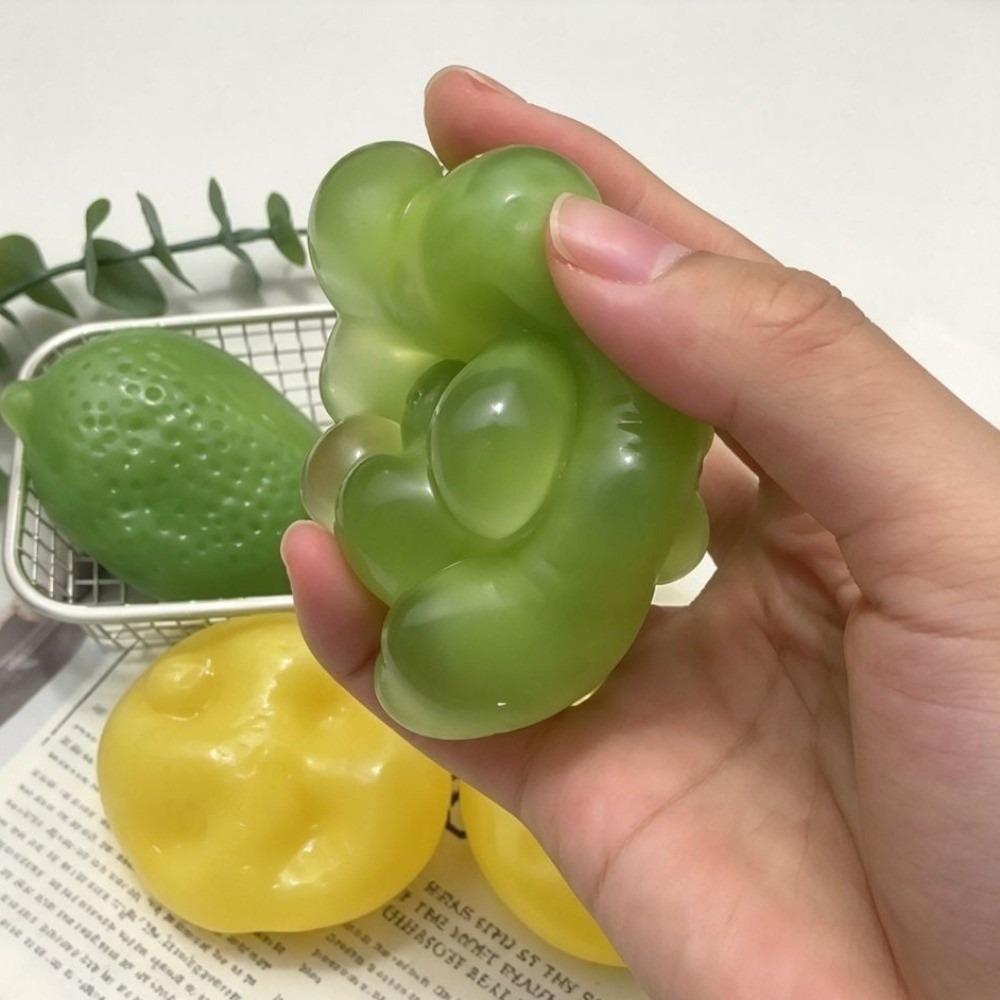 Crispy Lemon Squeeze Toy Color-Changing Lemon Lemon Squishy Toy Lemon Fidget Ball Sensory Play