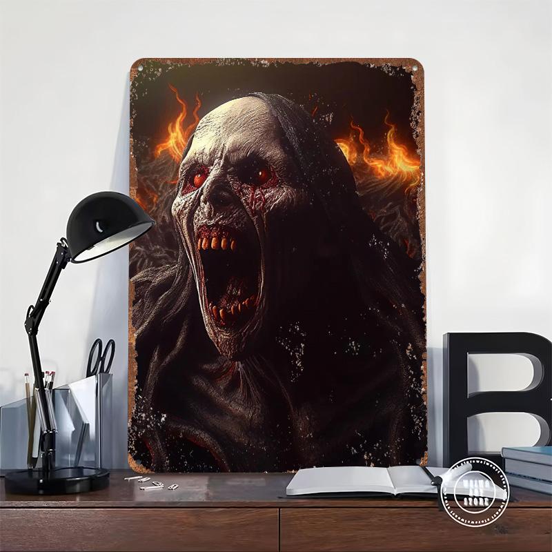 Valak Poster Customized Wall Art Vintage Metal Signs Retro Tin Plaque for Man Cave Luxury Home Decor Items Mancave Decoration