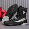 New Boxing Shoes Men's Sanda Shoes High-top Fighting Training Shoes Wrestling Shoes Fall Boots One Piece 2025
