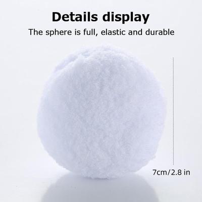 Lot de 10 boules de neige de grande taille de 7 cm pour Noël et les vacances d'hiver - Jouets réalistes pour combat de neige et jeu de lancer en intérieur et en extérieur