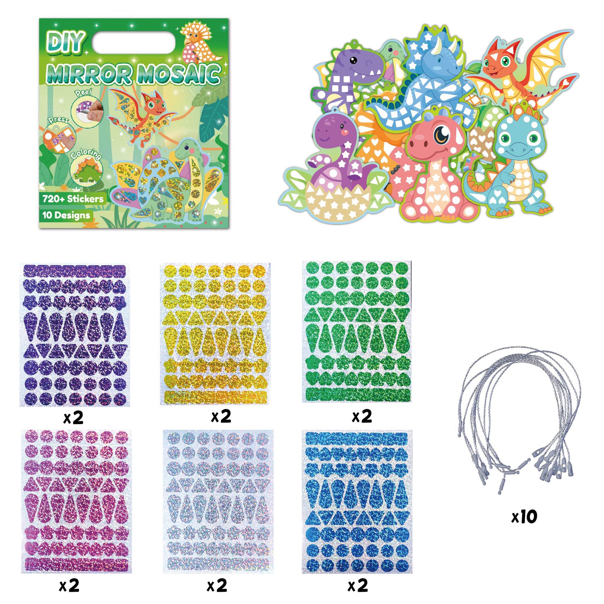 

Mosaic Princess Mermaid Art Set Diy Craft Kit Foil Stickers For Birthday Gift For Travel Gift Stickers Set Diy Decoration