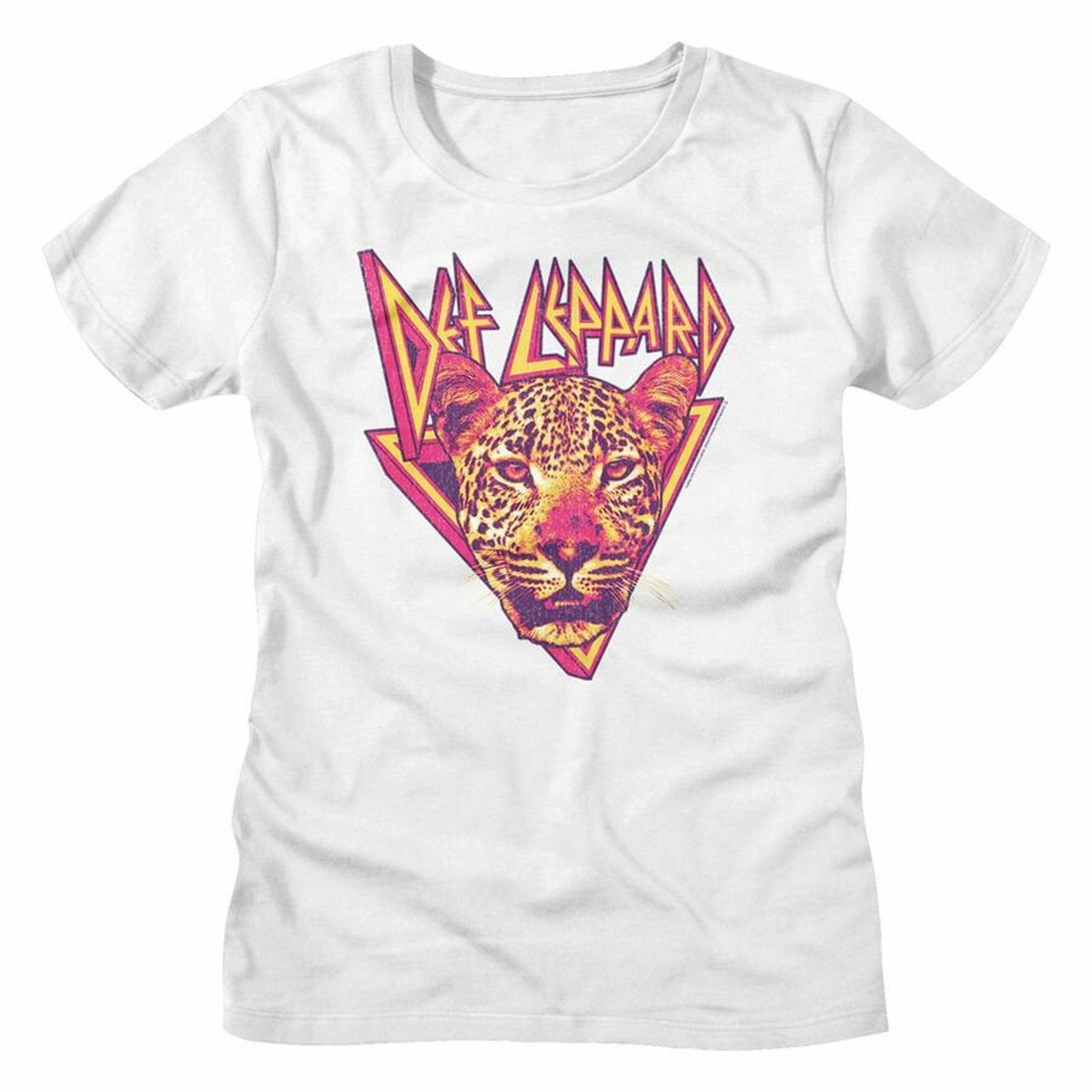 Def Leppard Leppard Leopard White Women s T-Shirt 3XL