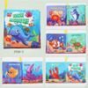 Cloth Books, Baby , Animals Crinkle Sensory Book Crib Toy for Early Development Learning Infants