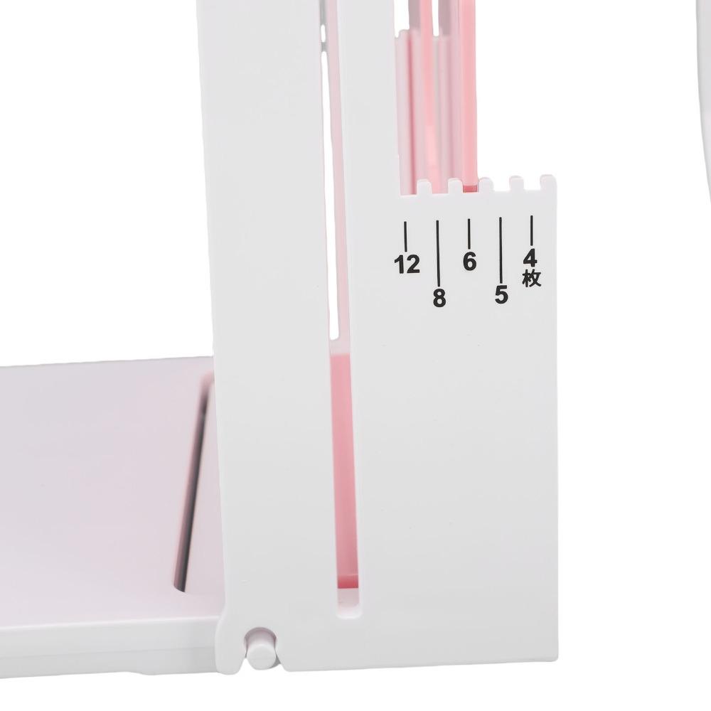 Pink and White Bread Toast Cutter 5 Thicknesses Mode Bread Slicer Guide Space Saving