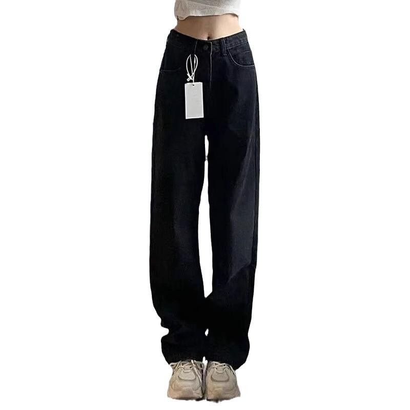 2024 Plus Size Women's Loose Harem Jeans - Slimming Pear-Shaped Fit for Spring & Autumn