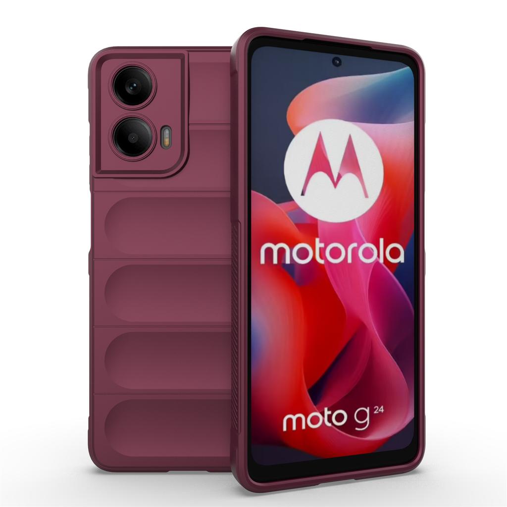 For Motorola Moto G24 4G/E14 4G Case Anti-Drop Soft TPU Rugged Phone Back Cover