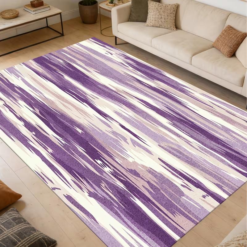 Luxury Grey Gold Rose Abstract Area Rug Elegant Flower Line Print Soft Floor Mat Modern Living Room Bedroom Carpet