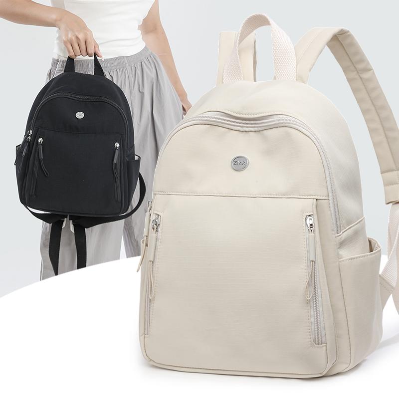 Fashi Women's Waterproof Nyl Backpack Large Capacity Travel Bag Lightweight Casual Daypack for Work College Outdoor Hiking