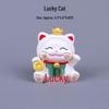 Cute Mini Beckoning Cat Ornament for Office Desk, Car Console, and Interior Decor