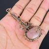 Rose Quartz 999 Copper Wire Wrapped Pendant, Handmade Gemstone Pendant Jewelry, Gifts For Wife Brand New Pendant