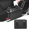 Refoiner Car Trash Stylish Car Storage Trash Can for Car Magnetic Suction Port Easy Compatible with Various Car PU Black Can, Box, Multi-Functional