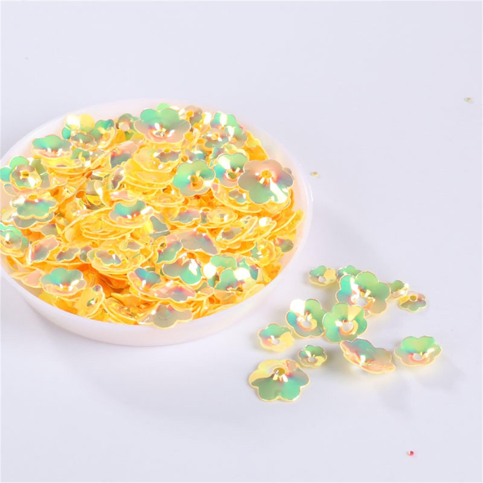 

Горячая 10 г/упаковка смешанного размера, цветочные чашки, пайетки, швейные изделия, ремесло/украшения, 3D-цветы, пайетки для рукоделия One Size золотой