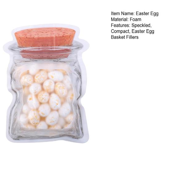40 Pcs Fake Easter Eggs DIY Foam Colored Eggs Easter Basket Fillers Faux Speckled Eggs for Easter Wreaths Hats Decor
