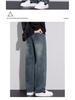 Men's 2025 Retro Loose Straight-Leg Jeans - Wide-Leg Casual Workwear Pants for Autumn and Winter