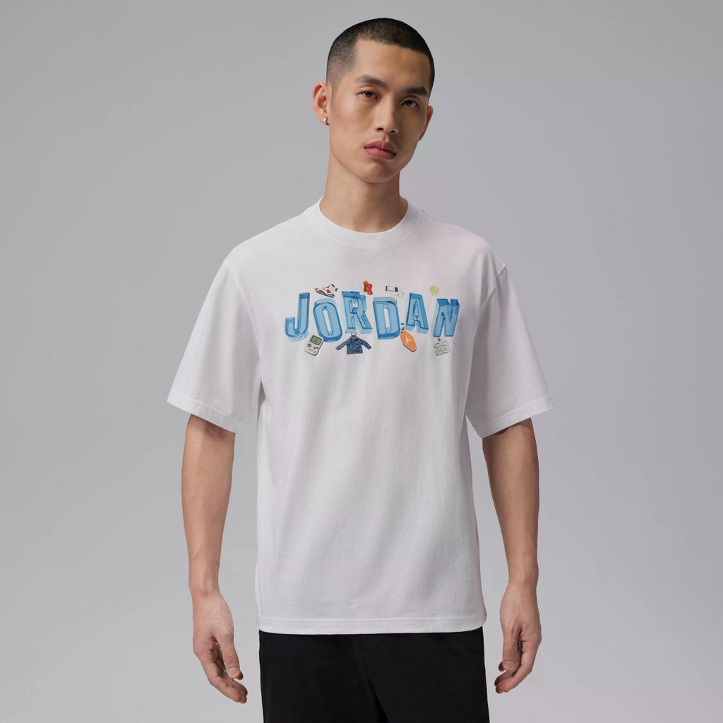 Jordan Printed Knitted Cotton T-Shirt Men Tops IR6306-100